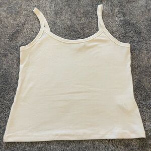 Aritzia TNA white homestretch tank, size large